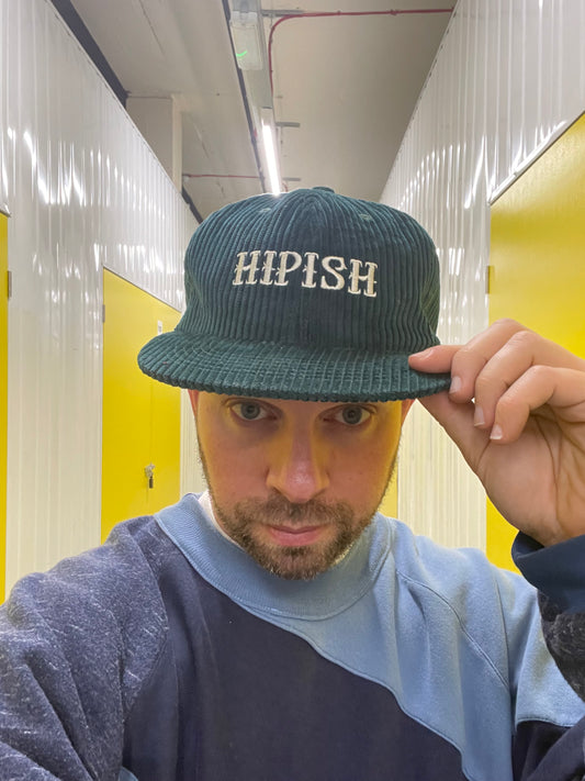 HIPISH Jumbo Cord Green Cap by Hipish Vintage - One Size