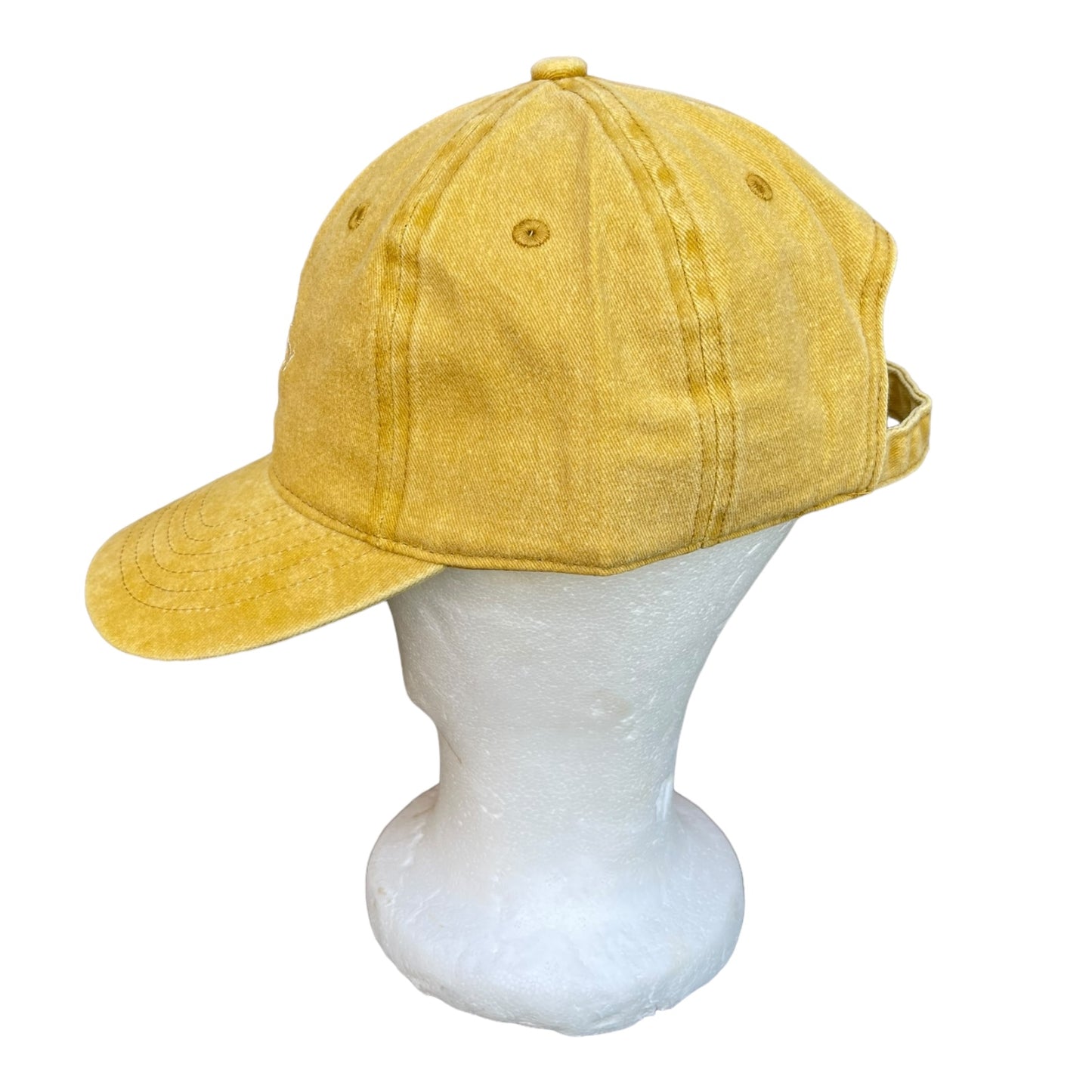 ‘Hipish Hackney’ Cap in Washed Yellow on Recycled Cotton