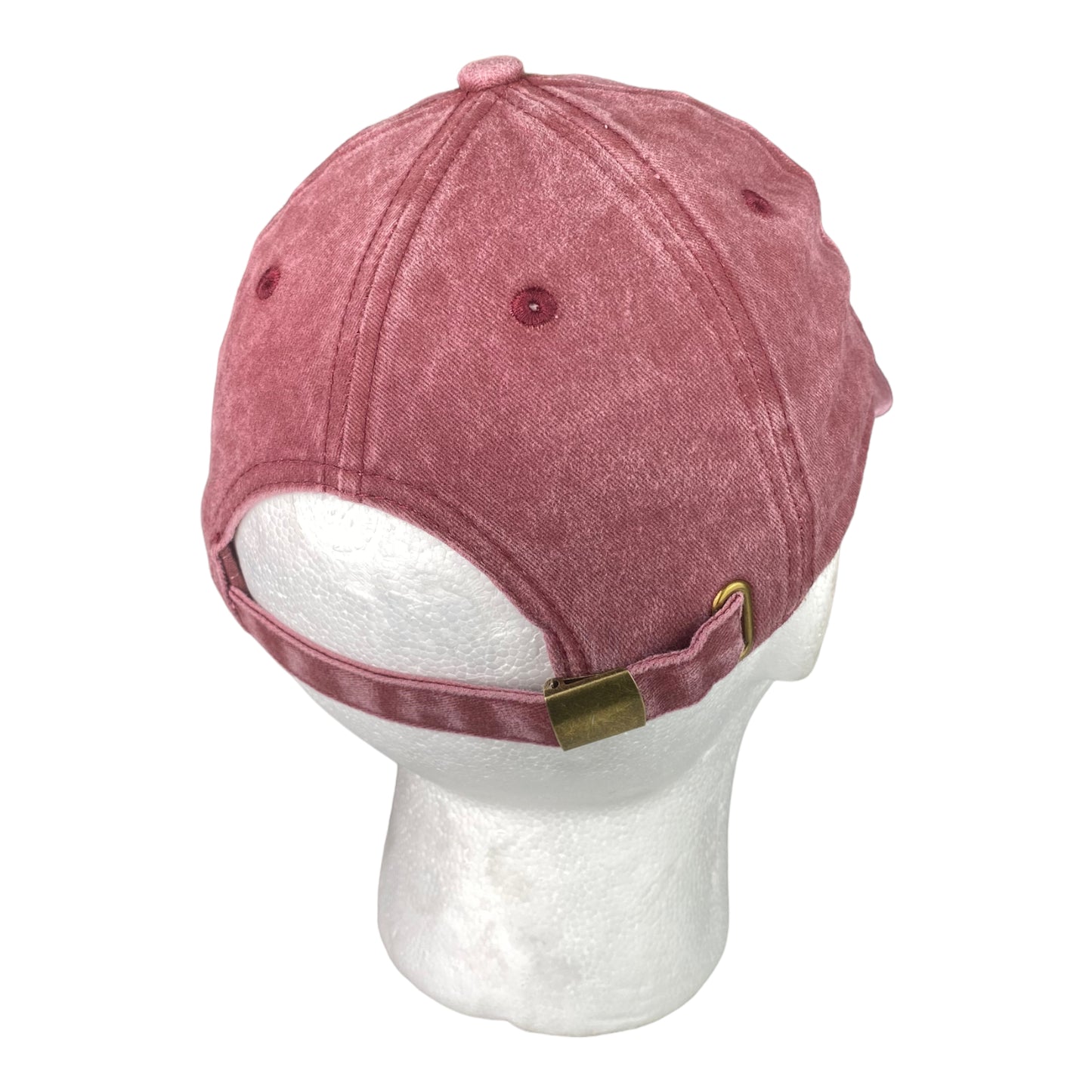‘Hipish Hackney’ Recycled Cotton Cap in Washed Burgundy - One Size Fits All