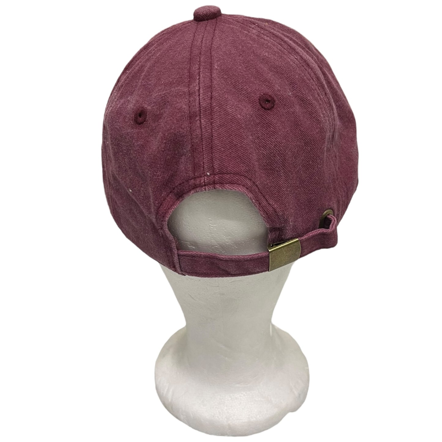 ‘HIPISH’ Cap in Washed Red Bugandy on Recycled Cotton - One Size