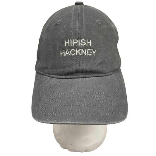 ‘Hipish Hackney’ Cap Washed Light Grey on Recycled Cotton - One Size