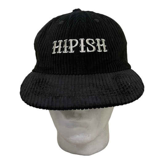 HIPISH Jumbo Cord Black Cap by Hipish Vintage - One Size