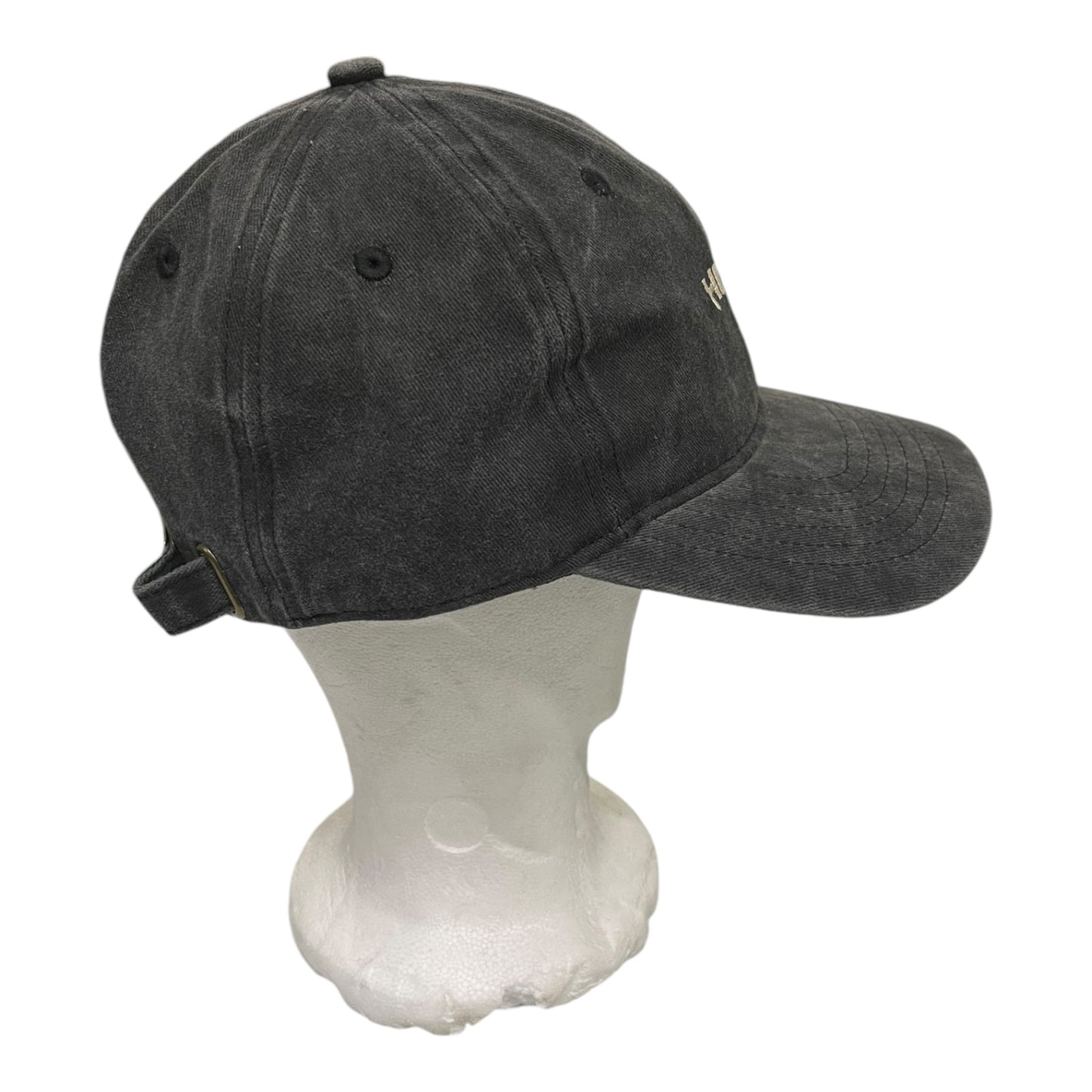 ‘HIPISH’ Cap in Washed Dark Grey on Recycled Cotton - One Size