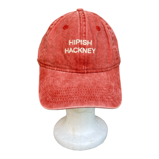 ‘Hipish Hackney’ Cap on Washed Orange made with Recycled Cotton