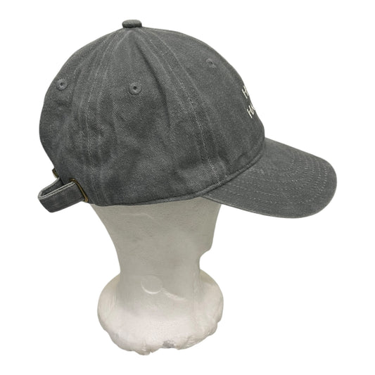 ‘Hipish Hackney’ Cap Washed Light Grey on Recycled Cotton - One Size