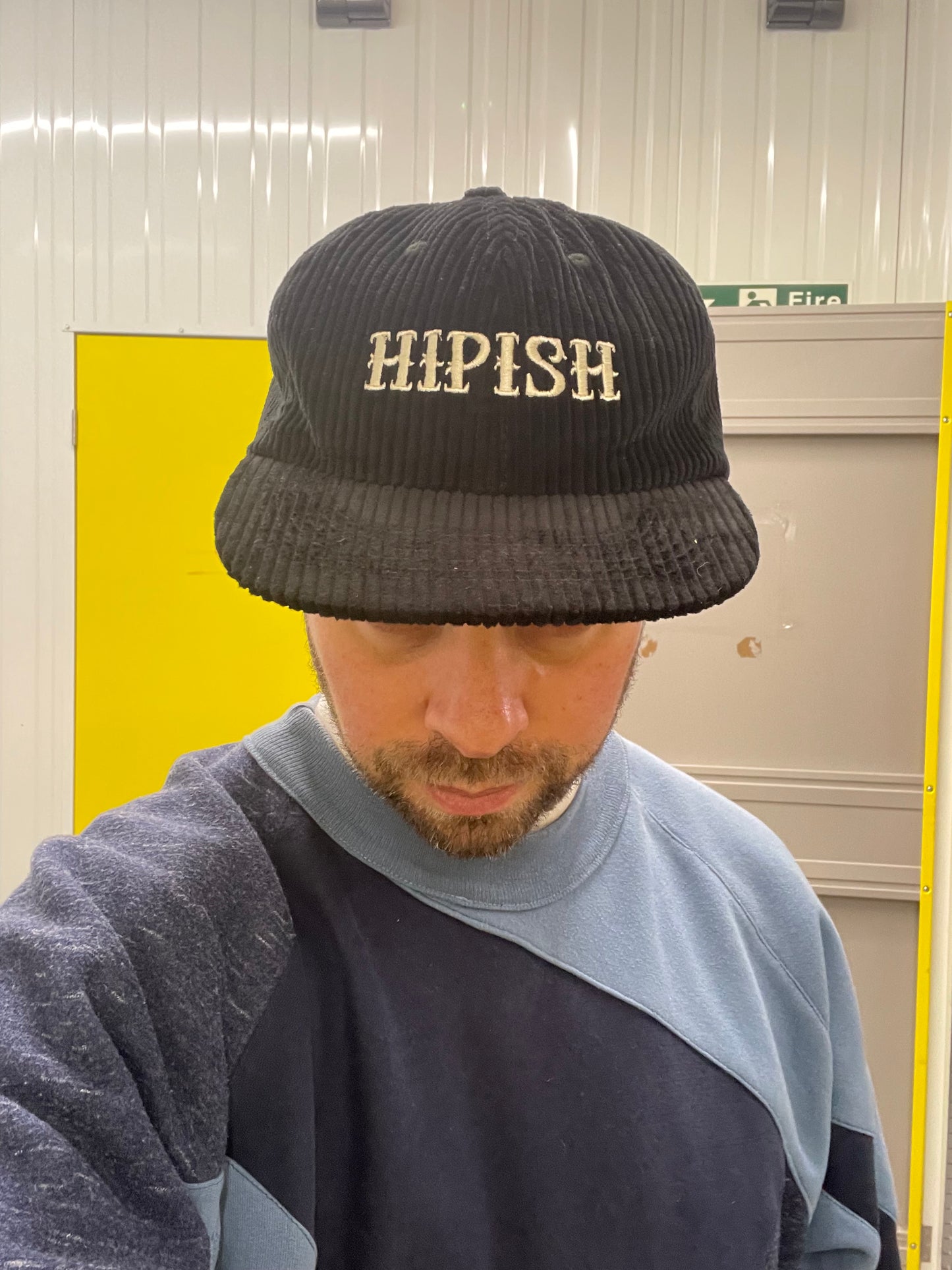 HIPISH Jumbo Cord Black Cap by Hipish Vintage - One Size