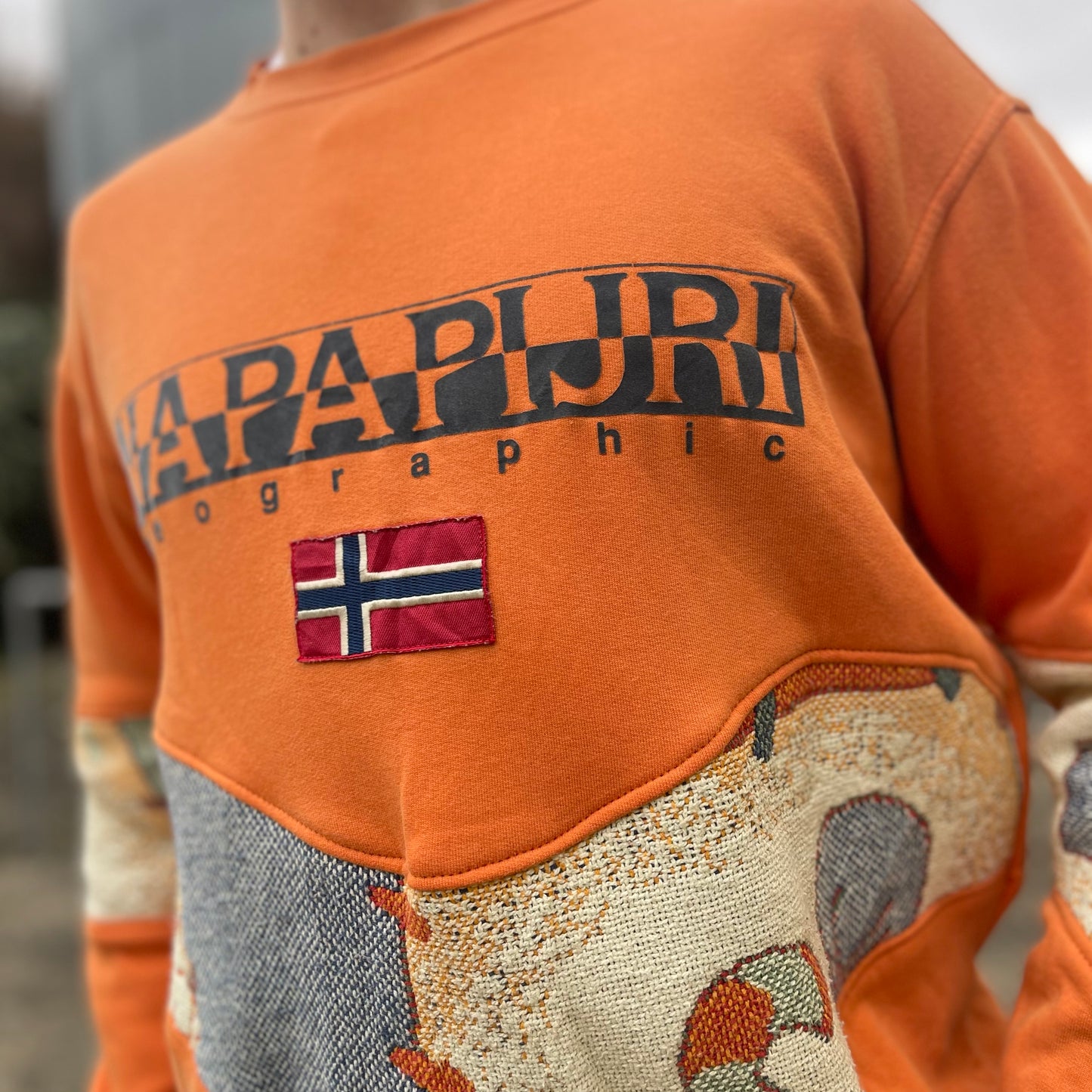 Napapijiri x Kids Blanket Reworked Sweatshirt - Medium