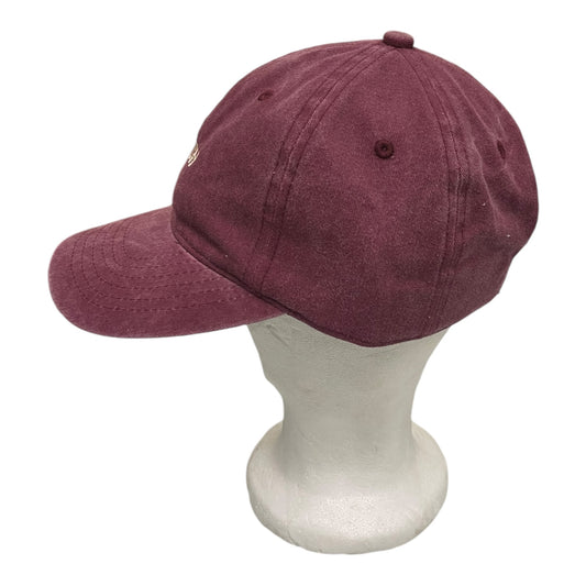 ‘HIPISH’ Cap in Washed Red Bugandy on Recycled Cotton - One Size