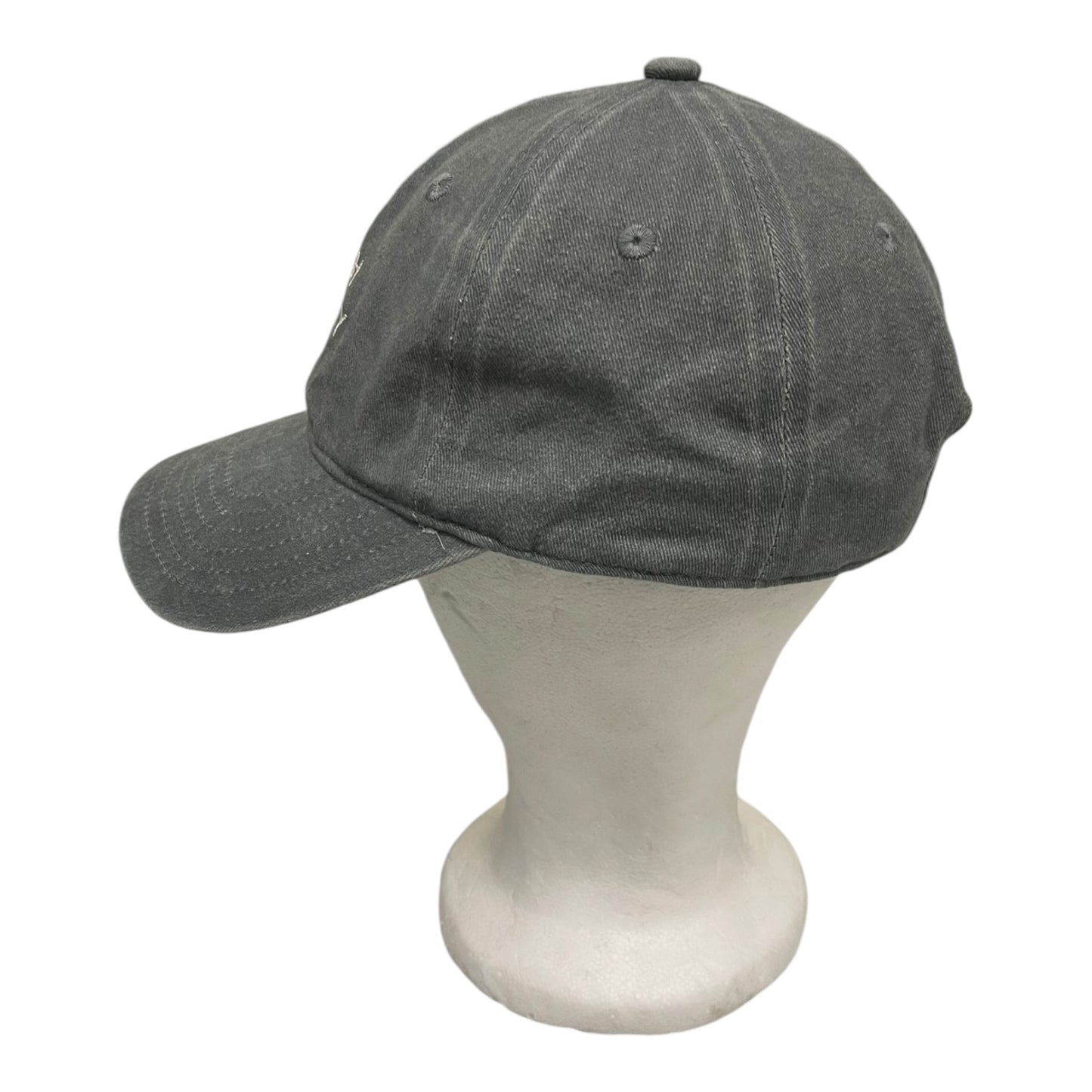 ‘Hipish Hackney’ Cap Washed Light Grey on Recycled Cotton - One Size