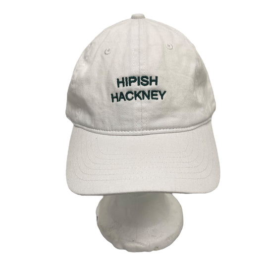 ‘Hipish Hackney’ Cap in Tennis White on Recycled Cotton - One Size