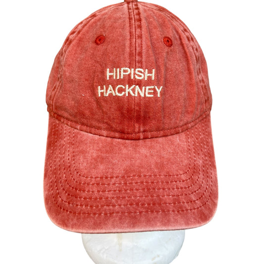 ‘Hipish Hackney’ Cap on Washed Orange made with Recycled Cotton